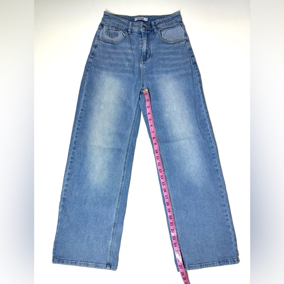 HDLTE Women's Wide Leg Baggy Jeans Size- XS - Picture 5 of 10